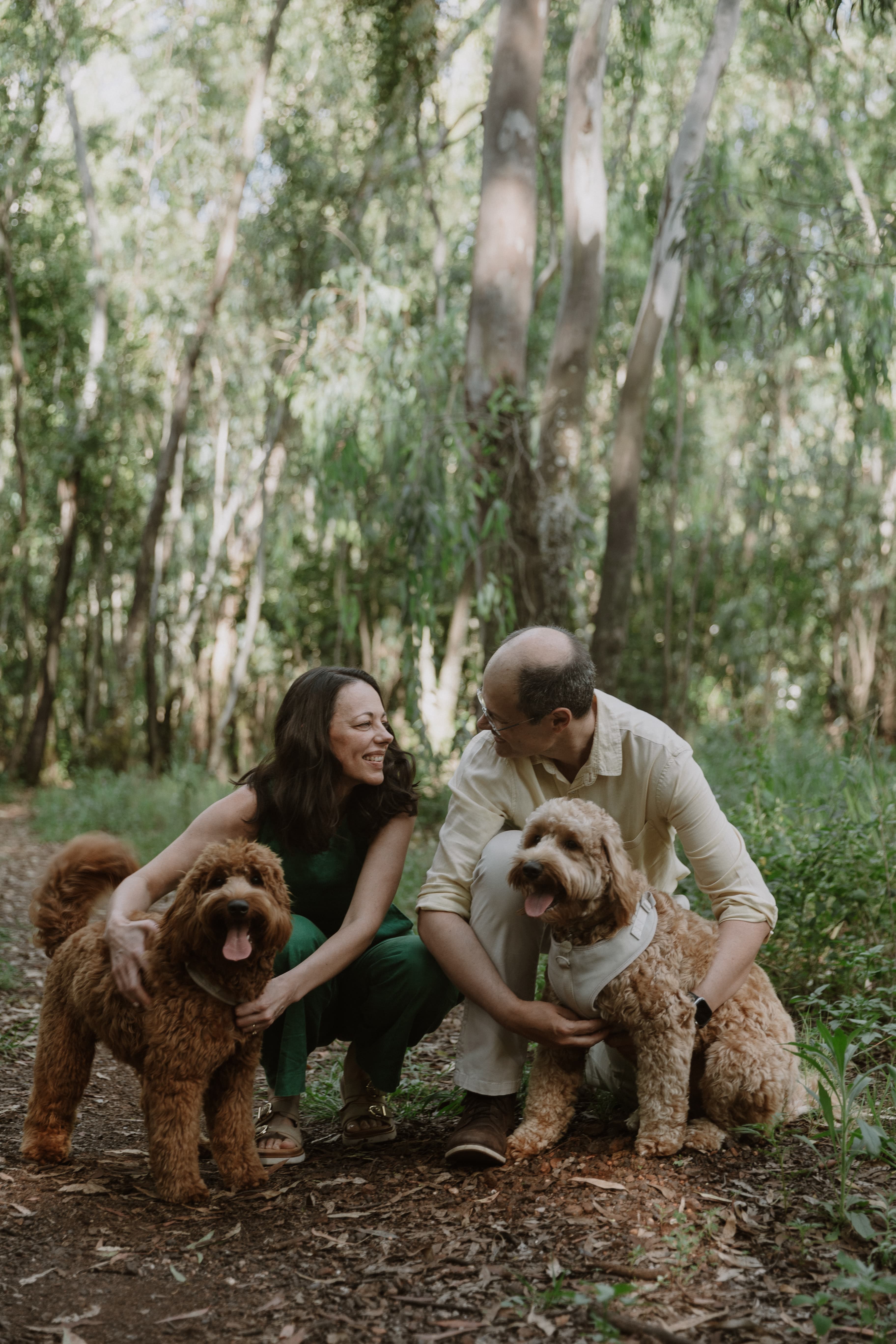 Chantel and Philippe with their dogs